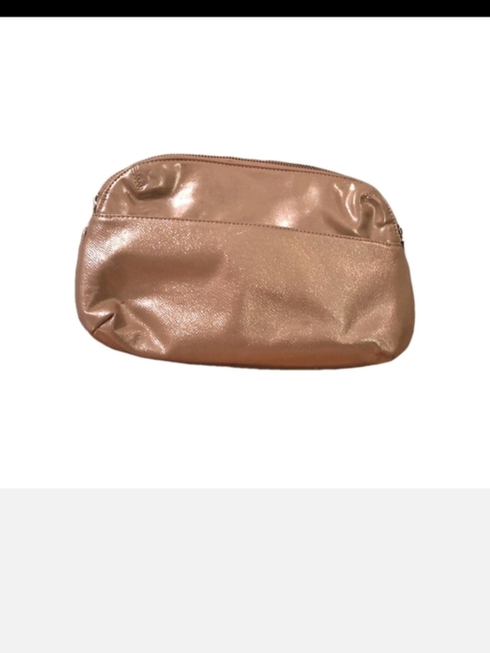 ✨ Versace Parfums Metallic Cosmetic Pouch / Clutch – Champagne Gold ✨ - Picture 4 of 6